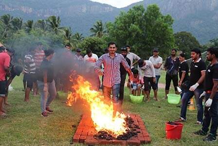 Fire Walk Activity in India